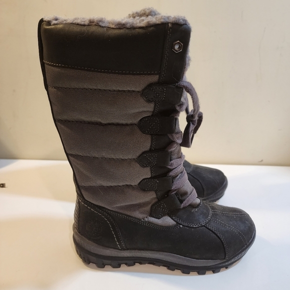 TIMBERLAND Mt. HAYES Women's Tall Waterproof insulated Snow Two Tones size 6 - Picture 9 of 11